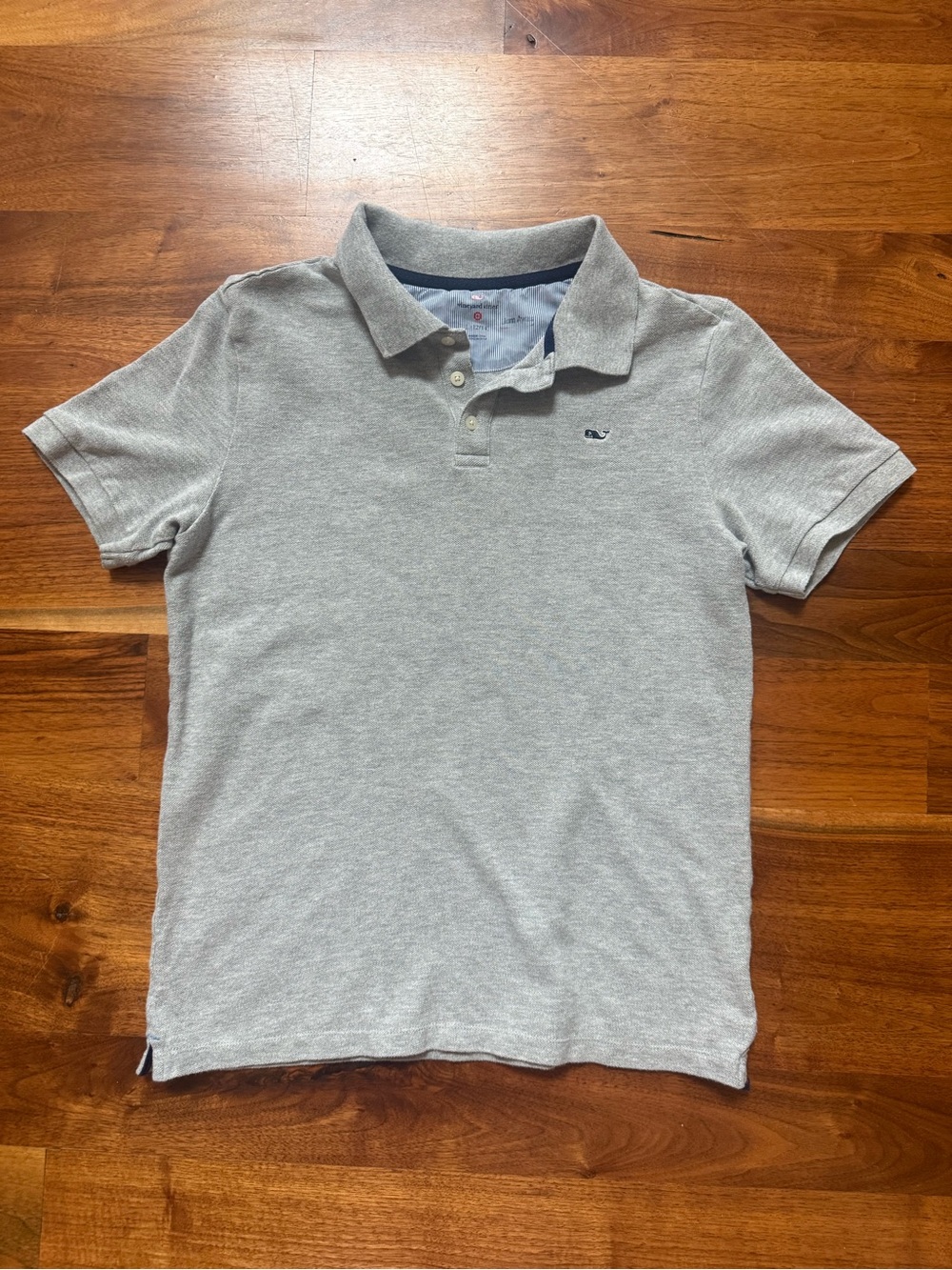 Vineyard Vines for Target 3 Button Grey Pique Polo Size Large (12-14)